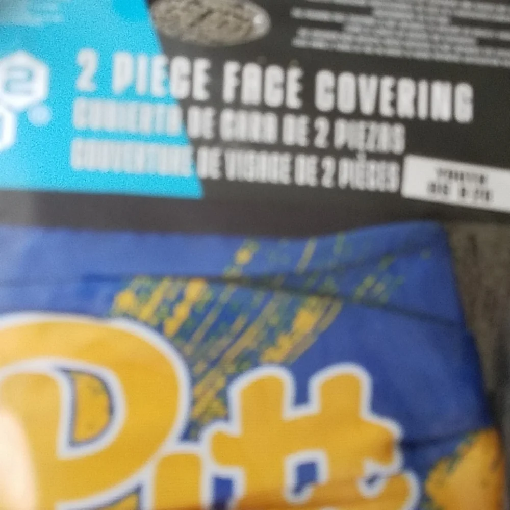 Pitt Panthers 2 pack masks for kids. New